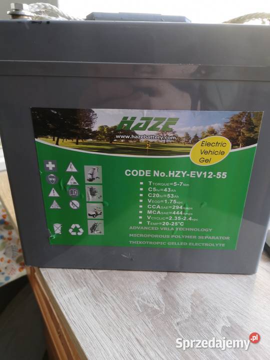 Akumulator żelowy HAZE HZY EV1255 12V 53ah Szczecin