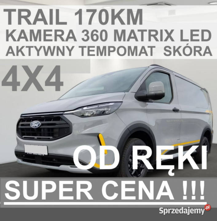 Ford Transit Custom Trail 170 4x4 Matrix LED ABS Szczecinek sprzedam