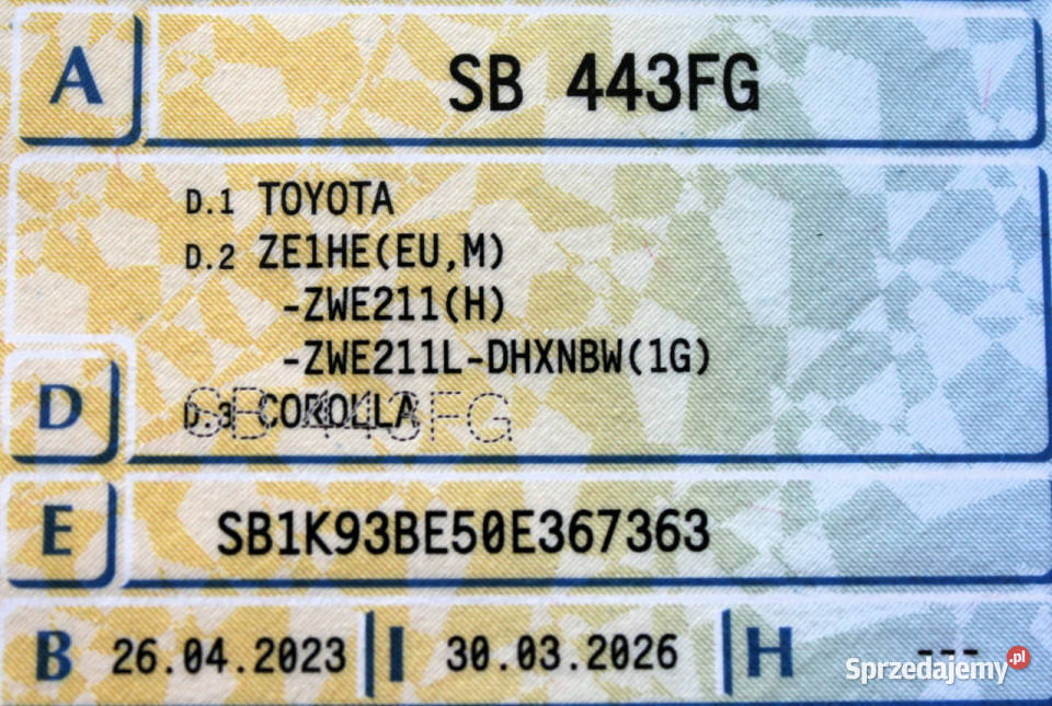 Toyota Corolla FV23 SalonPL Tempomat Serwis ASO światła do jazdy dziennej Sokołów