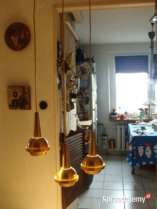 Stylowy lampa kaskadowa z lat 70 Wrocław