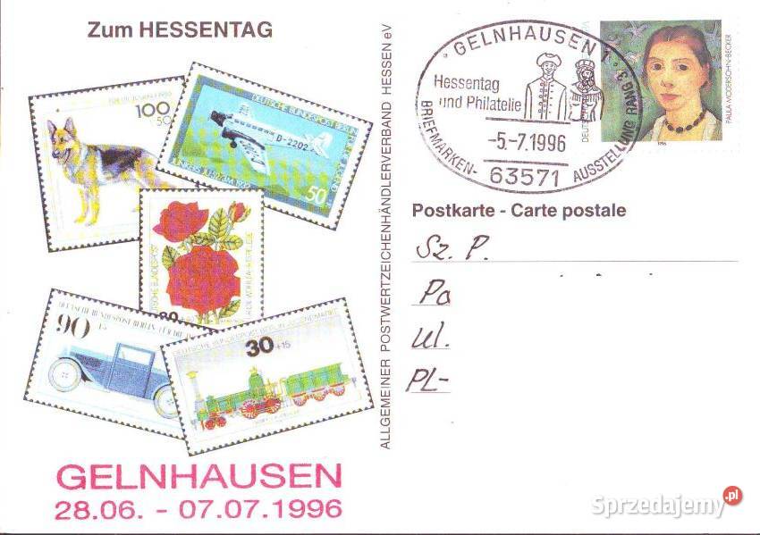 Kart z koresp filat do Polski 1996 Gliwice