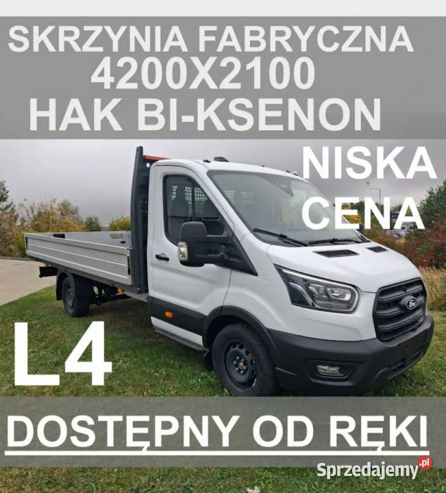 Ford Transit L4 Skrzynia fabryczna 4200x2100 130KM Szczecinek sprzedam