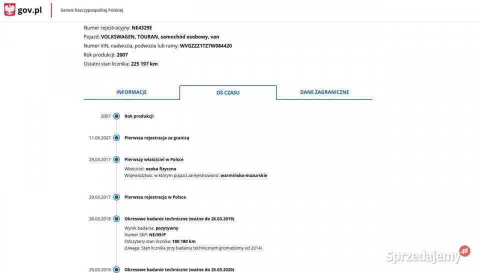 Volkswagen Touran Benzyna 7 Miejsc klimatyzacja Elbląg