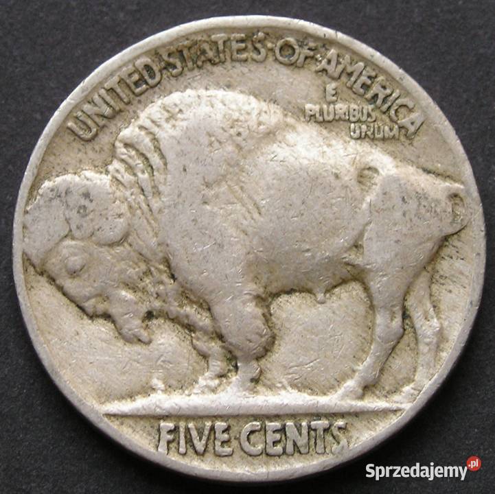 USA 5 CENTÓW 1930 INDIANIN BIZON Numizmatyka Łódź