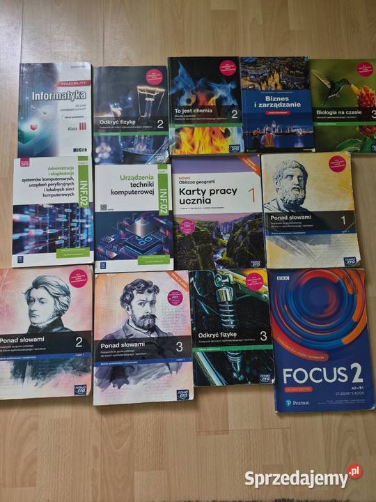 Podręczniki szkolne do technikumliceum Olsztyn sprzedam