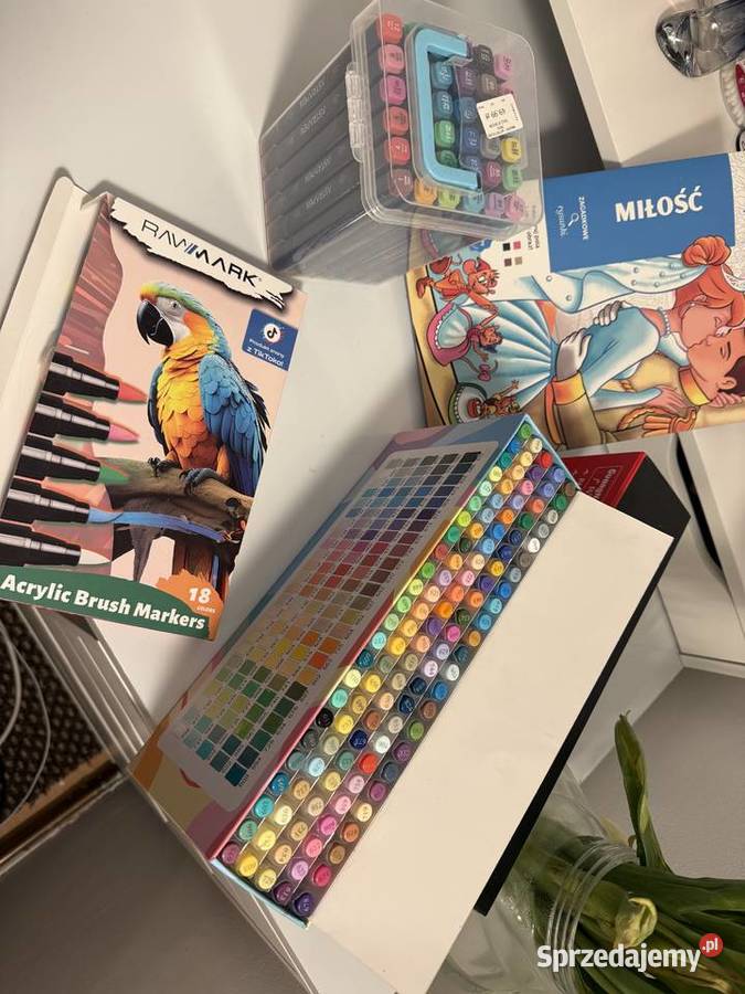 Zestaw akrylowych flamastrów kolorowanka prawie Warszawa