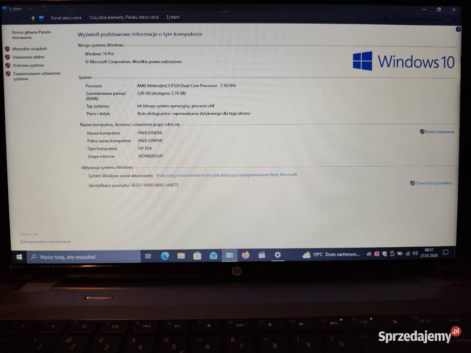 Laptop HP PAVILION DV6 3005sw Piotrków Trybunalski