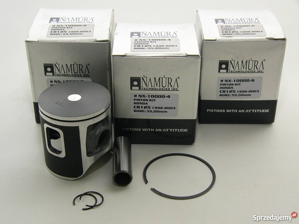 TŁOK komplet tłokowy NAMURA 5494 mm CR 125 R Silniki i osprzęt Zabrze sprzedam