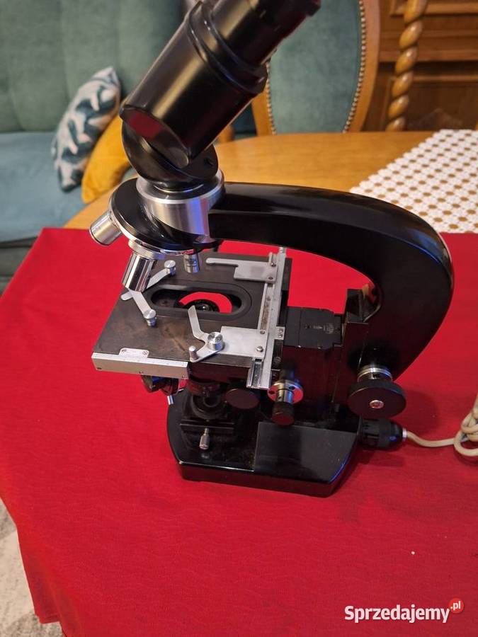 Mikroskop carl zeiss Czarny Piła
