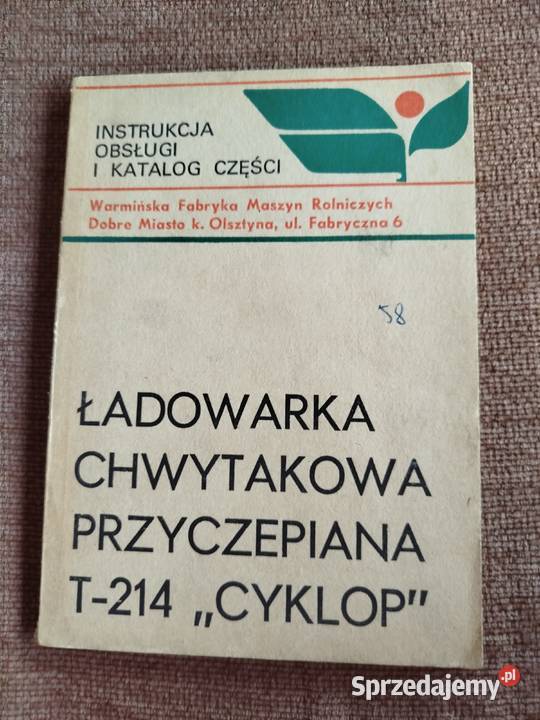 Katalog części i instrukcja obsługi ładowarka Pozostałe Lublin