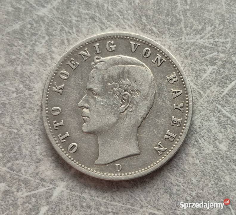 70 NIEMCY BAWARIA srebro 2 Marki 1904 r D Wola Kruszyńska