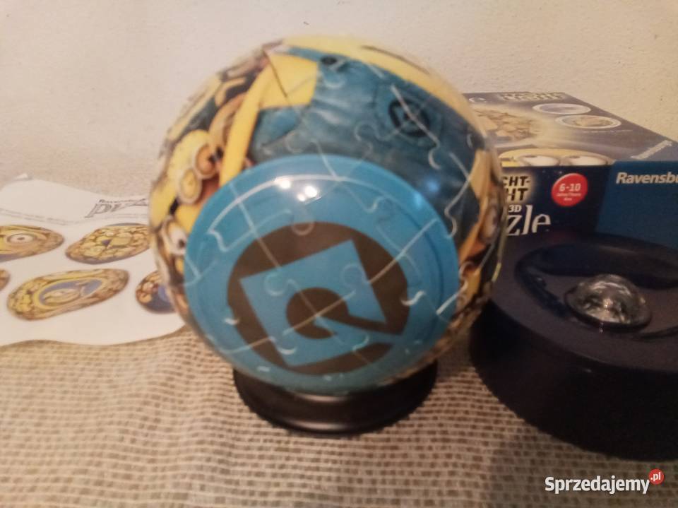 Lampka z puzzlami Minionki Warszawa sprzedam