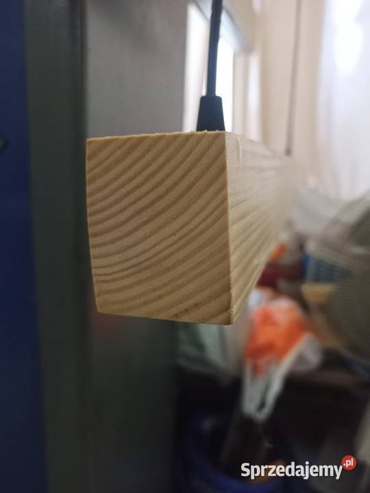 Drewniana lampa wisząca sufitowa LED warm white Rzeszów