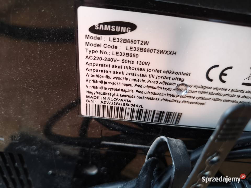 Sprzedam telewizor Samsung 32 cale Tomaszów Lubelski sprzedam