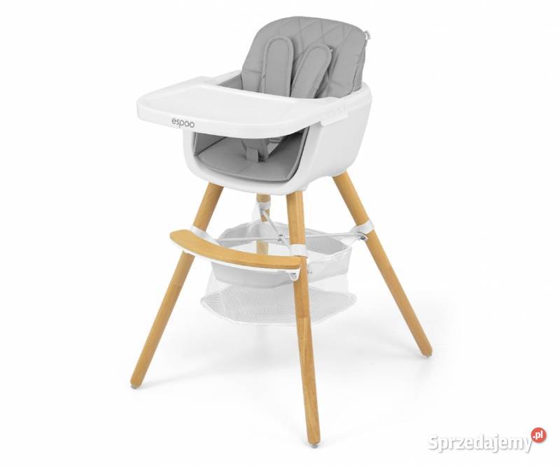 KRZESEŁKO DO KARMIENIA 2W1 ESPOO SZARE Bielsk Podlaski