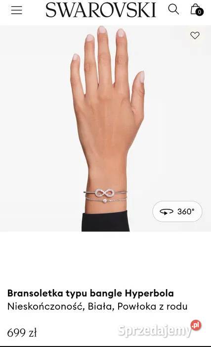 Svarowski oryginał bransoletka Infinity Ozdoby Warszawa sprzedam