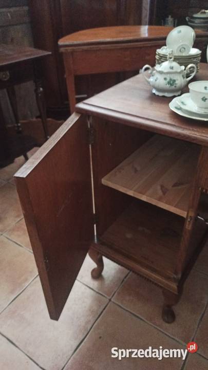 Biurko dębowe dwustronne z pólką i 4 szufladzami pomorskie Gdańsk sprzedam