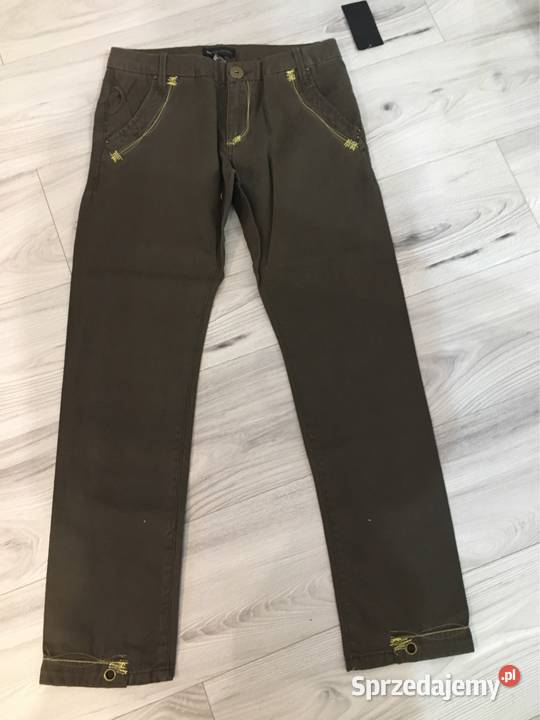 Spodnie damskie 78 Mango S zielony sprzedam