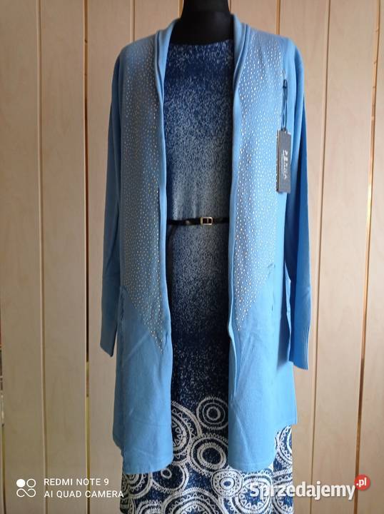 Elegancki Kardigan z długim rękawem Rybnik