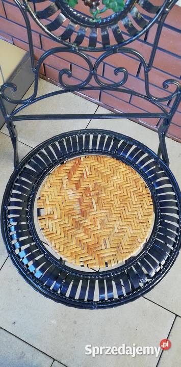 Krzesło stylowe z metaloplastyki składane mazowieckie Garwolin