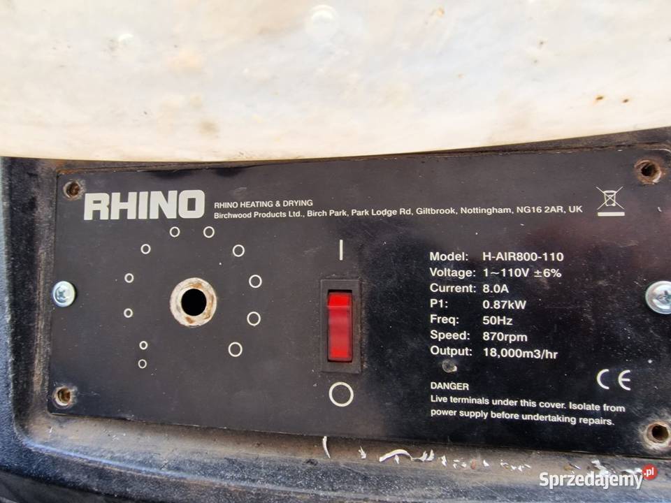 Wentylator mieszacz powietrza 110V z Krasne sprzedam