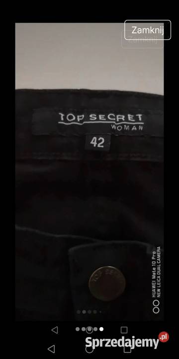 Czarne spodnie damskie czarny
