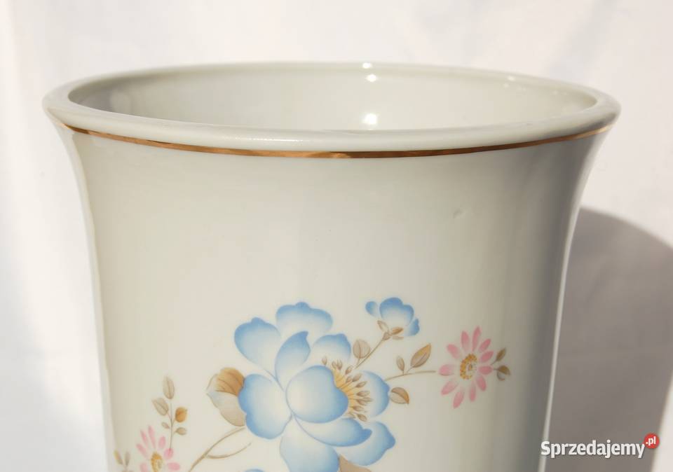 Klasyczny wazon porcelana Ćmielów błękitne lubelskie Lublin sprzedam