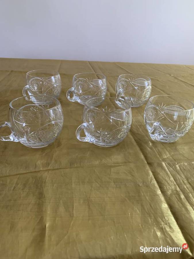 Kryształowe pucharki do ponczu z uszkiem Szczecin