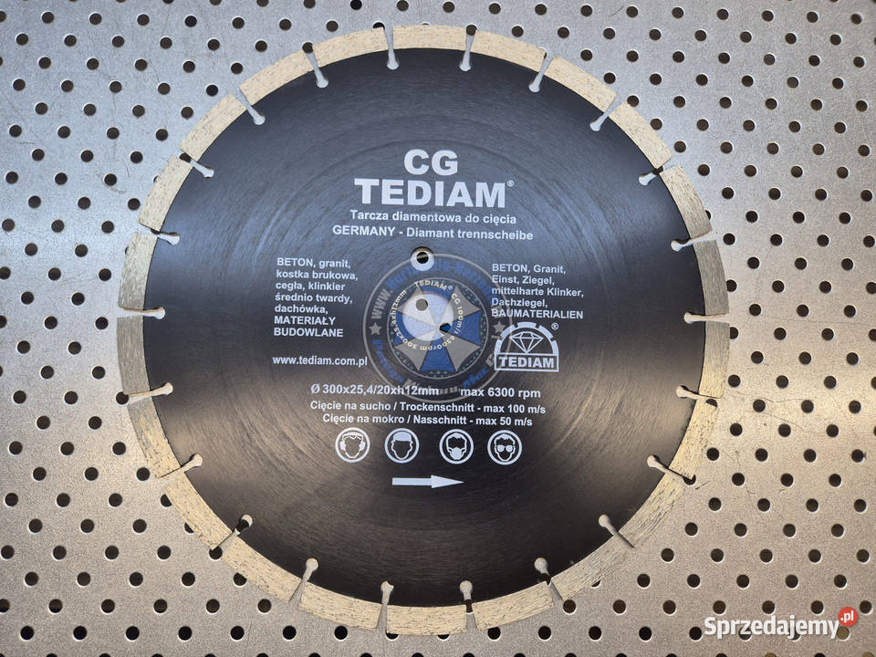 Tarcza diamentowa 300mm h12mm 100ms CG Tarcza do