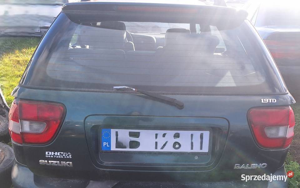Klapa Tył Bagażnika Suzuki Baleno 19TD Wisznice