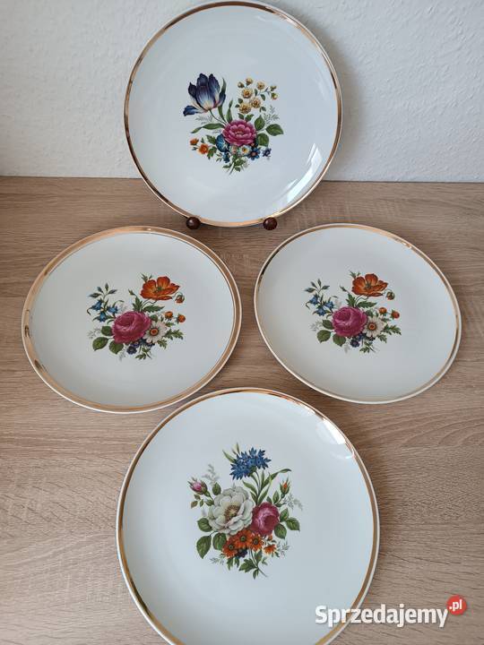 Talerze dekoracyjne porcelana funstenberg małopolskie Gorlice