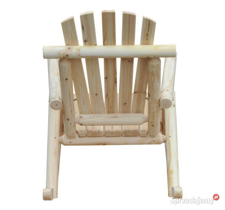Fotel bujany drewniany