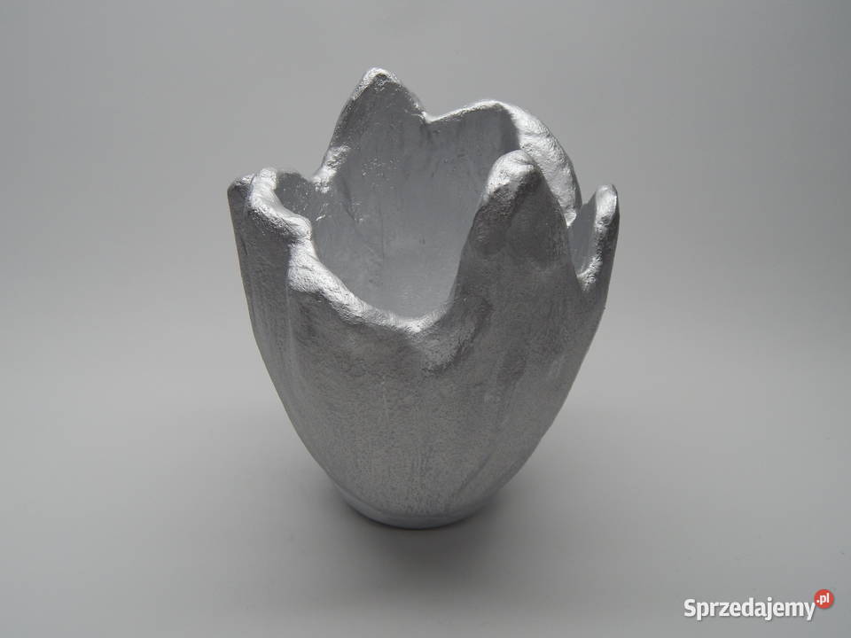 Donica Betonowa 23 Biała Srebrna Grabina