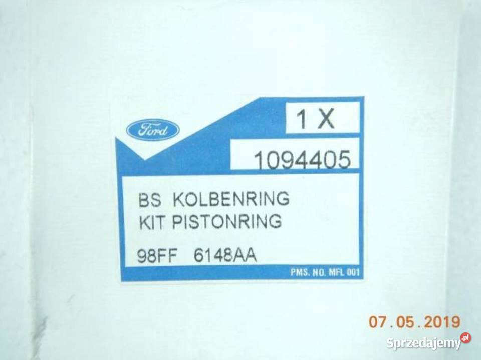 PIERŚCIENIE TŁOKA FORD MONDEO ESCORT FIESTA Akcesoria lubelskie