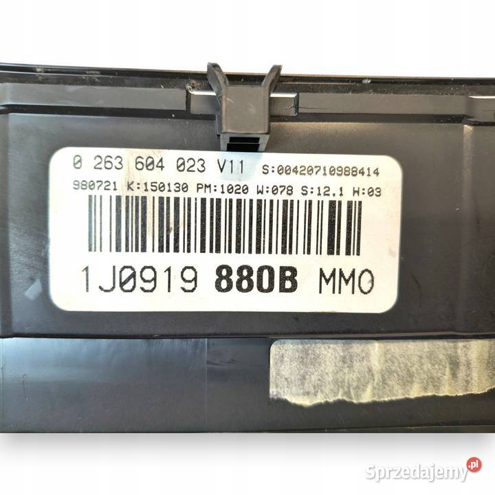 LICZNIK ZEGARY 1J0919881D VW Golf IV Bora 19 TDI Części samochodowe Chełm