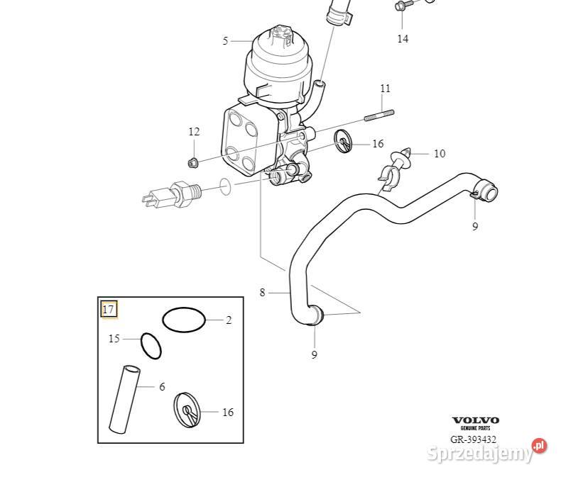 VOLVO C30 C70 S40 V50 zestaw uszczelnienie Bielany Wrocławskie