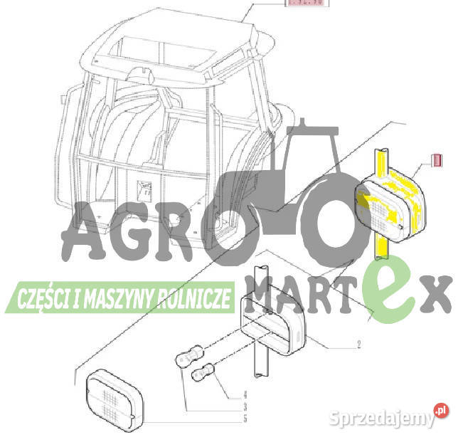 5091438 5089579 LAMPA LH CNH dolnośląskie Wichrów sprzedam