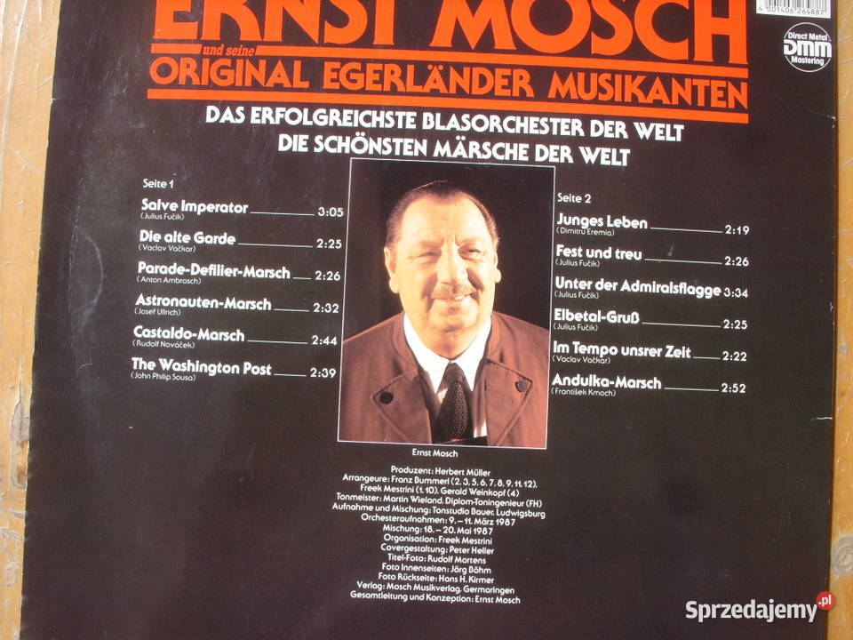 Folk CD ERNST MOSCHGOLDENE MARSCHALBUM 1987 dolnośląskie Wołów