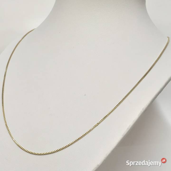Złoty ŁAŃCUSZEK damski 585 14K cudowna KOSTKA Biżuteria mazowieckie Warszawa