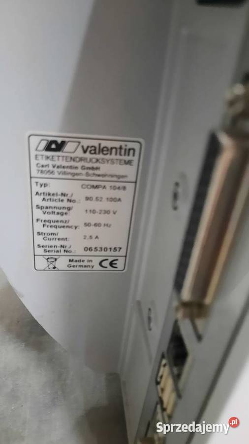 57A DRUKARKA DO ETYKIET PROD2005 Dębica