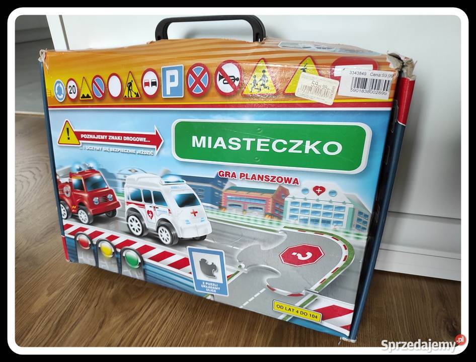 Gra planszowa miasteczko trasa samochodowa 3 lata+