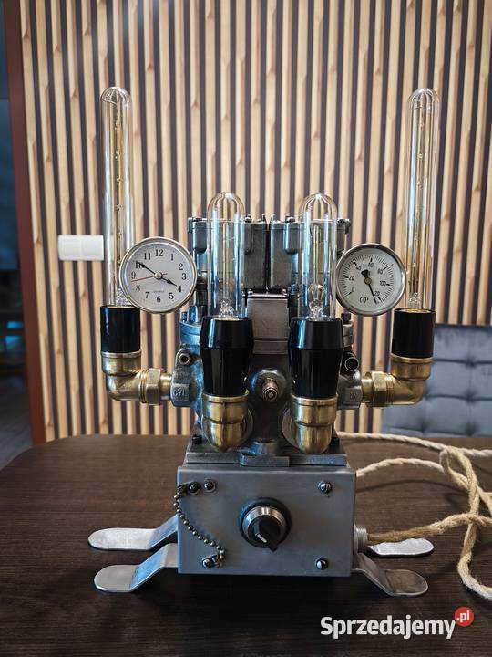 Lampa nocna streampunk Rękodzieło Truskolasy