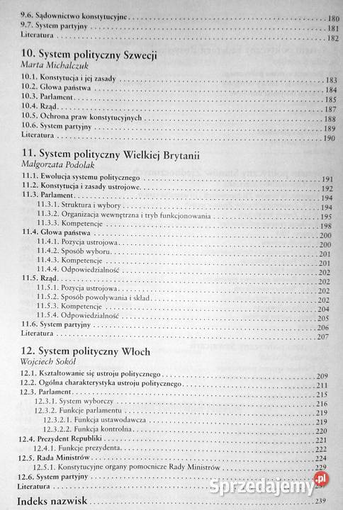 Współczesne systemy polityczne Marek Żmigrodzki