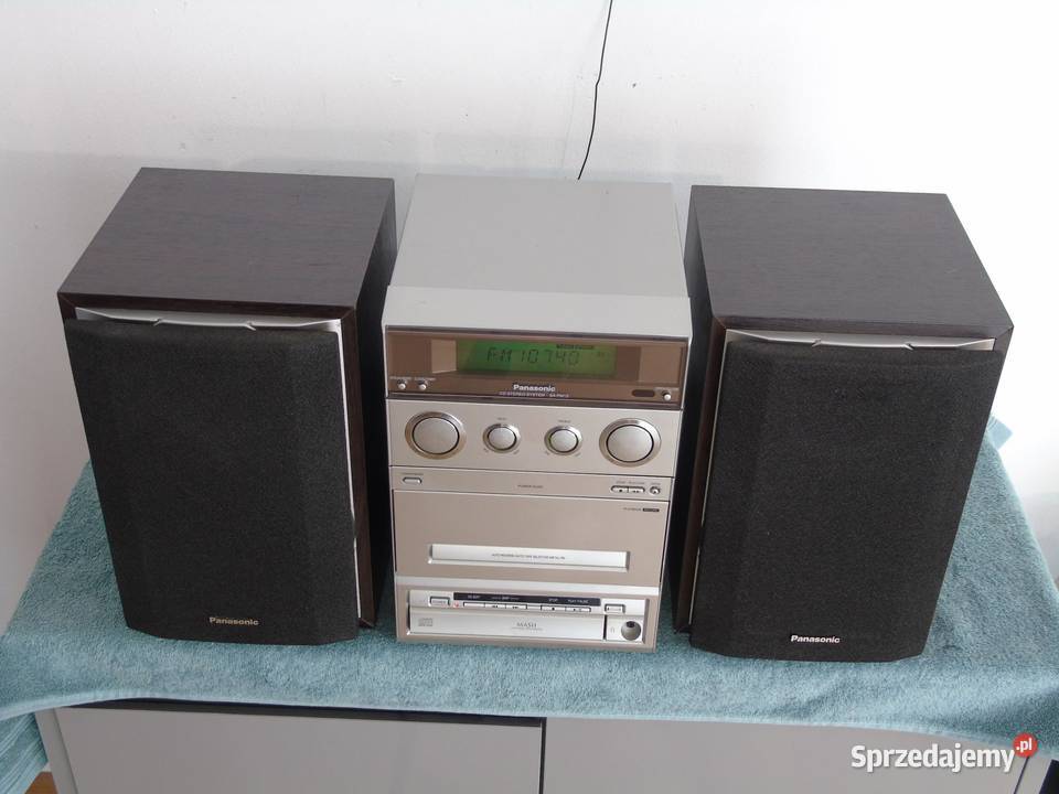 Wieża Panasonic SAPM15 kolumny CD AUX radio podkarpackie