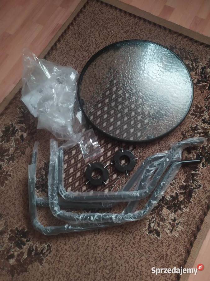 Stolik ogrodowy kawowy ze szklanym blatem 60x70 zachodniopomorskie Dębno