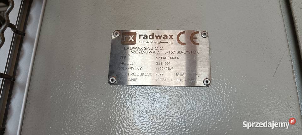 Sztaplarka układarka w pakiety do desek paneli Skindzierz