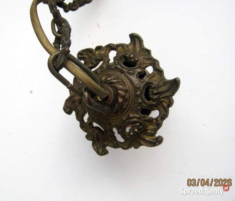 Mosiężne odlewy elementy lampy sufitowej Kraków