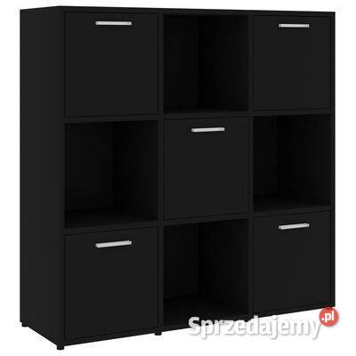 Regał na książki czarny 90x30x90 materiał sprzedam