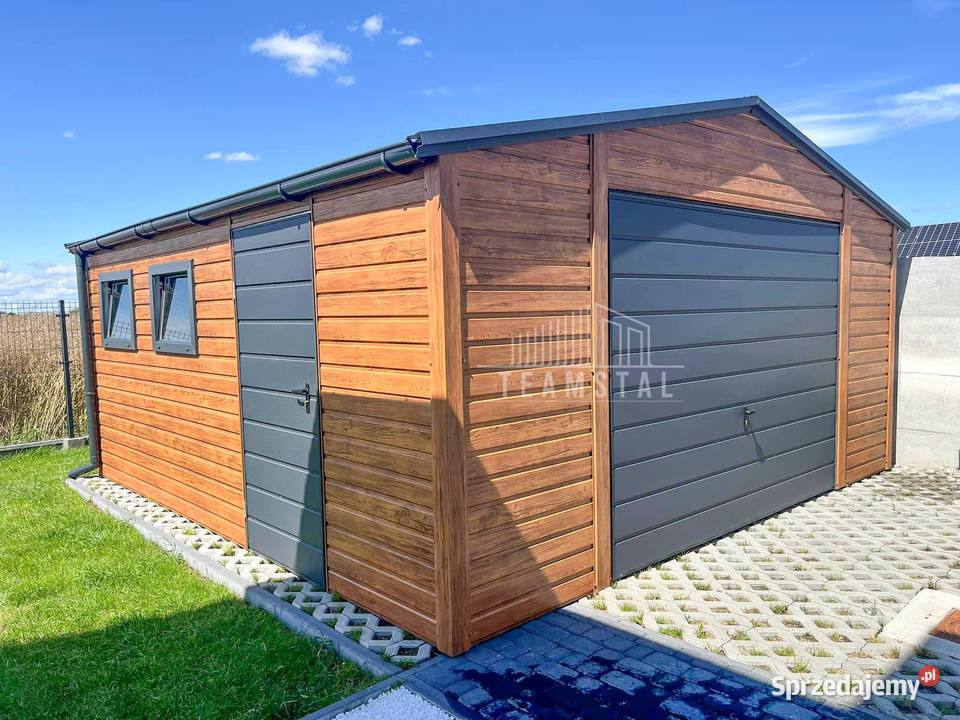 Garaż blaszany 5x5m Brama uchylna drzwi 2x okno Szczecin sprzedam