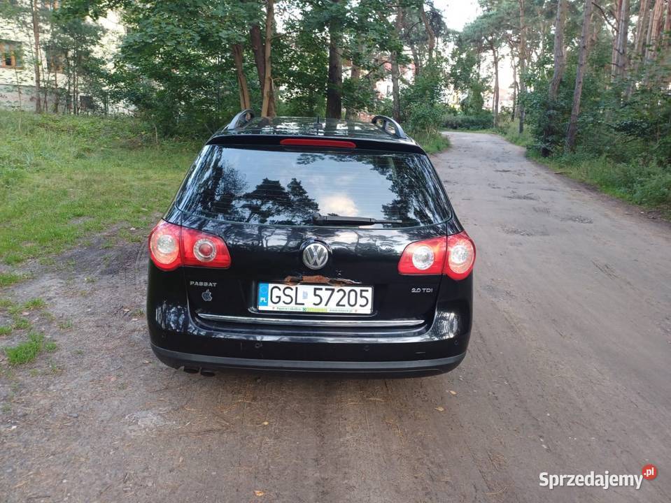 VW passat b6 kombi 20 TDI 140 sprawny czarny zachodniopomorskie Świnoujście